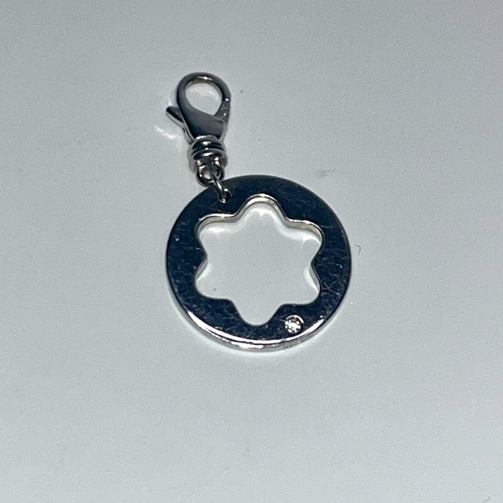MontBlanc Sterling Silver Diamond pendant Charm